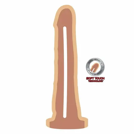Get Real Dual Density Intimate Device 19 cm Skin Tone Suction Base
