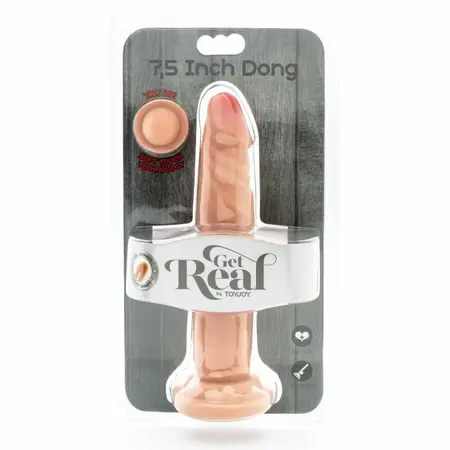 Get Real Dual Density Intimate Device 19 cm Skin Tone Suction Base