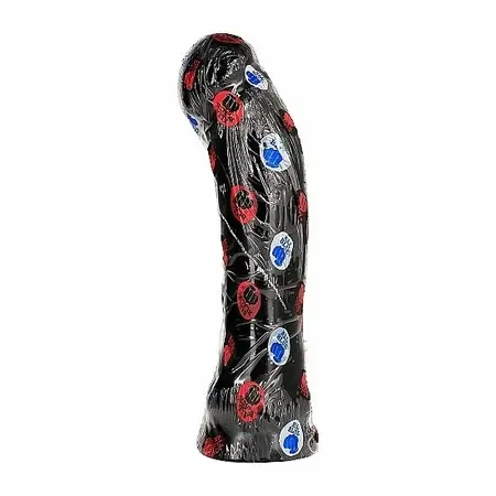 ALL BLACK Model 33 cm Intimate System - Black PVC, Large Size