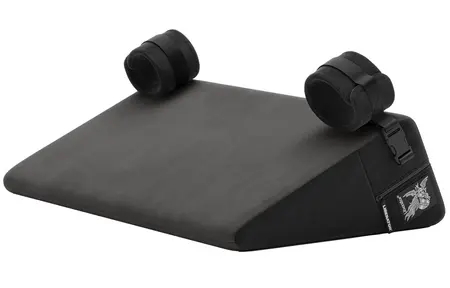 Liberator Bondage Wedge Black - Ergonomic Positioning Cushion with Restraints