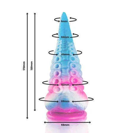 EPIC Phorcys Blue Tentacle Model Small - Artistic Silicone Toy 17cm