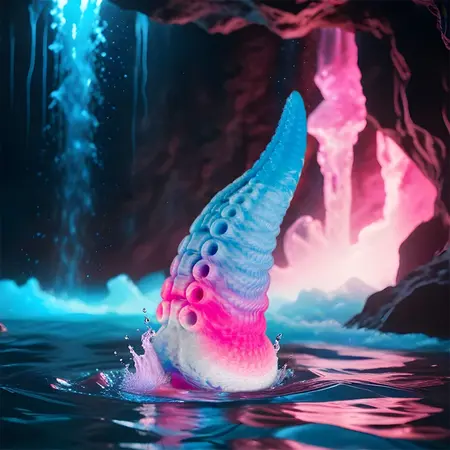 EPIC Phorcys Blue Tentacle Model Small - Artistic Silicone Toy 17cm