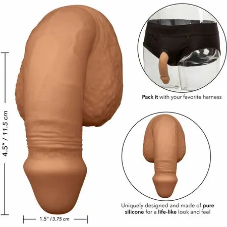 CalExotics Silicone Packing Model 12.75 cm Caramel Comfort Fit