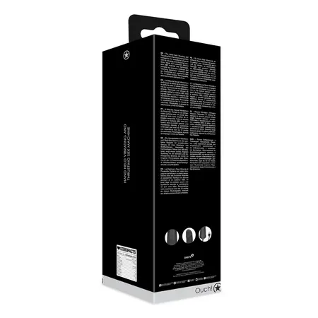 Shots Handheld Intimate Device Vibrating & Thrusting Black, 13 Modes