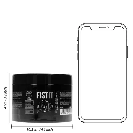 Fist It Water-Based Lubricant 500 ml - Creamy Texture, Large Capacity