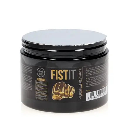FistIt Extra Thick Lubricant Menthol 500ml - Water-Based Vegan Formula