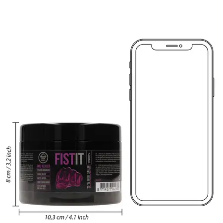 Fist It Anal Relaxer 500ml Water-Based Lubricant with Menthol Touch