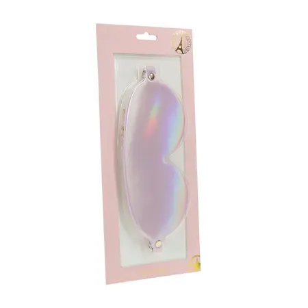 Ouch! Paris Collection Eye Mask Pink - Bonded Leather, Iridescent Finish