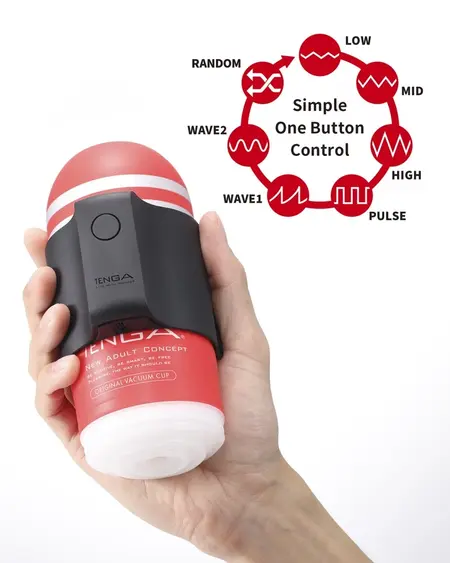 Tenga Cup Vibrator Limited Set - Multi-Mode Vibration System & 2 Cups
