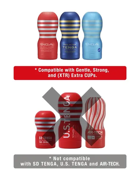 Tenga Cup Vibrator Limited Set - Multi-Mode Vibration System & 2 Cups