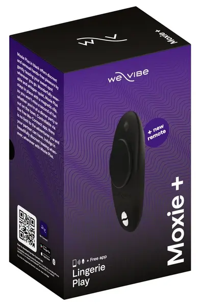 We-Vibe Moxie+ Satin Black - Discreet Wearable Intimate Device, USB