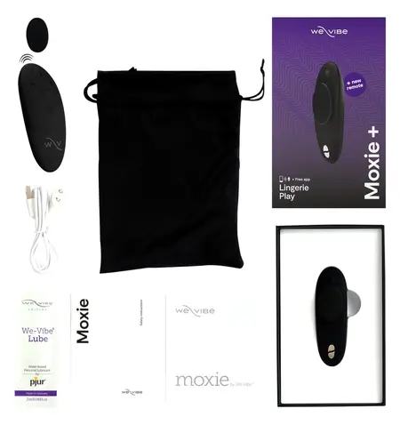 We-Vibe Moxie+ Satin Black - Discreet Wearable Intimate Device, USB
