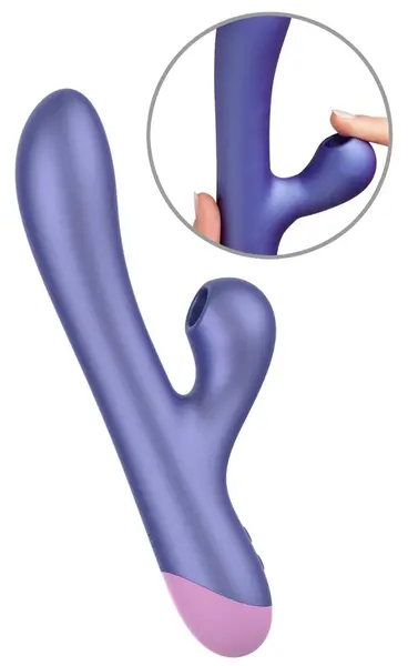 ROMP Pulse Dual Stimulation Vibrator Metallic, Waterproof, 22 cm