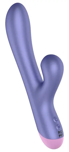 ROMP Pulse Dual Stimulation Vibrator Metallic, Waterproof, 22 cm