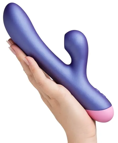 ROMP Pulse Dual Stimulation Vibrator Metallic, Waterproof, 22 cm