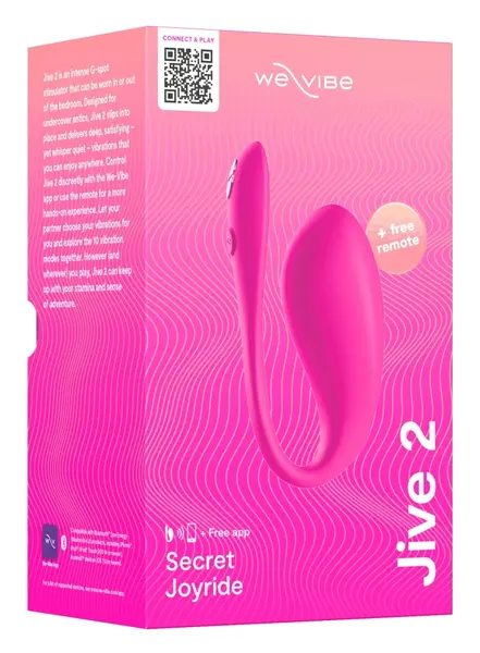 We-Vibe Jive 2 Smart Wearable Vibrating Device - Blue, Remote & App Control