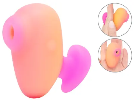 ROMP Kiss Pink Lemonade Compact Air Pulse Intimate Device Silicone