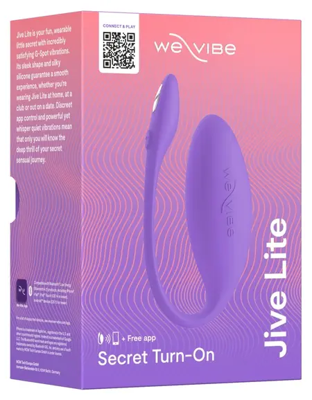 We-Vibe Jive Lite Intimate Wearable Device Purple Bluetooth App Control