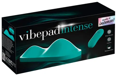 Vibepad Intense компактна силиконова възглавничка с два мотора, черна
