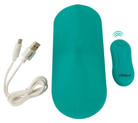 Vibepad Intense компактна силиконова възглавничка с два мотора, черна