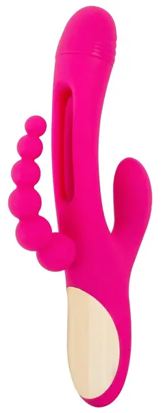 Sweet Smile Triple Vibe Flicking Tongue Multi-Stimulation System 24.4cm