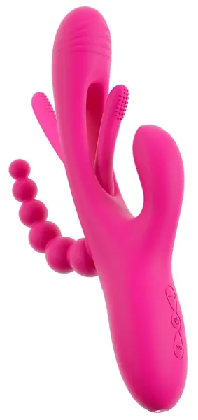 Sweet Smile Triple Vibe Flicking Tongue Multi-Stimulation System 24.4cm