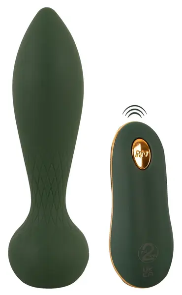 Emerald Love Luxurious RC Plug - Vibrating, Remote Control, Green, 14 cm