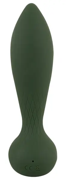 Emerald Love Luxurious RC Plug - Vibrating, Remote Control, Green, 14 cm
