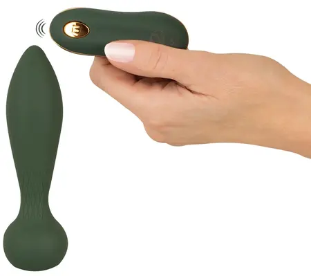 Emerald Love Luxurious RC Plug - Vibrating, Remote Control, Green, 14 cm