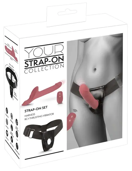 You2Toys Your Strap-On Pink - Dual Motor, Remote, Adjustable Harness