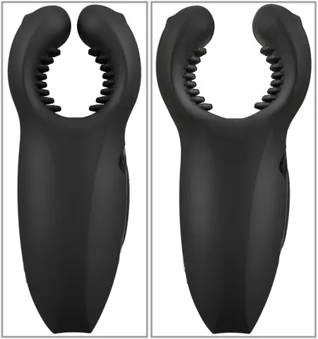 Rebel Man Wand Intimate Stimulator with Vibrating Moving Wings, Black
