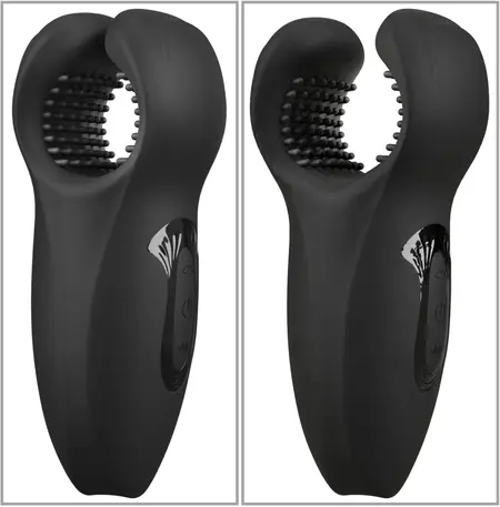 Rebel Man Wand Intimate Stimulator with Vibrating Moving Wings, Black