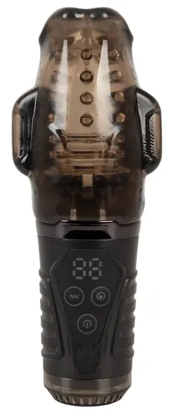 Stroker Handy Sucking Intimate Machine Dual Vibration Black 21.7cm