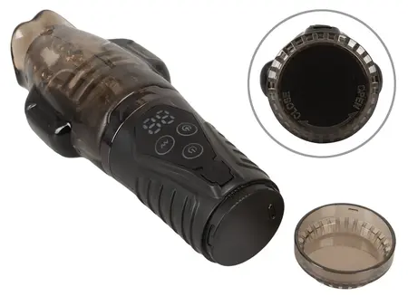 Stroker Handy Sucking Intimate Machine Dual Vibration Black 21.7cm