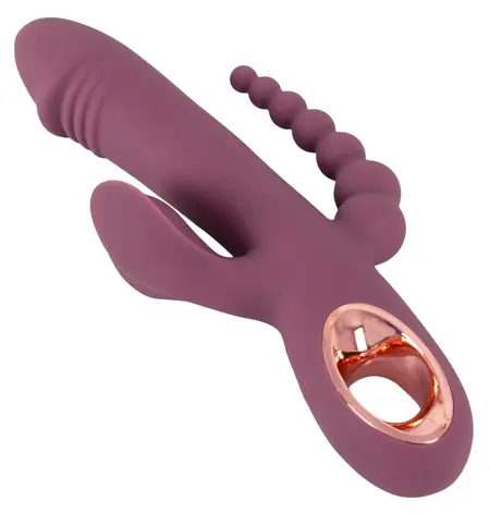 You2Toys Slim Triple Plum 3-in-1 Intimate System, Waterproof, Purple