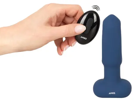 ANOS RC Flickering Tongue Anal Plug with Vibration, Silicone, 14.1cm