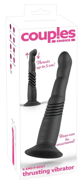 Couples Choice G & P-Spot Thrusting Vibrator with Removable Suction Cup