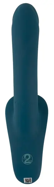 You2Toys Your Strap-On RC Vibrator Blue - Dual Motor, Adjustable Harness