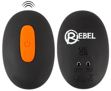 Rebel RC Intimate Ring System with Adjustable Vibration, Black, 9.4 cm