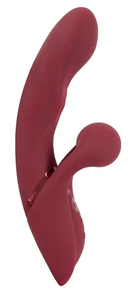 Javida 2 Function Rabbit Vibe Thumpin Silicone Dual Motor Massager Pink
