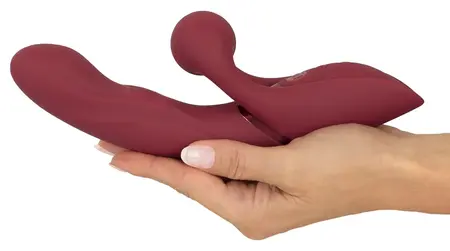 Javida 2 Function Rabbit Vibe Thumpin Silicone Dual Motor Massager Pink