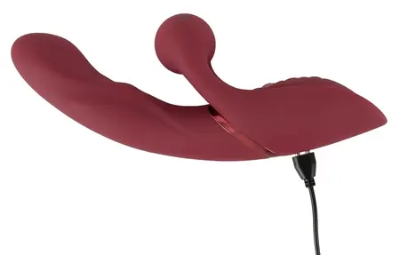 Javida 2 Function Rabbit Vibe Thumpin Silicone Dual Motor Massager Pink