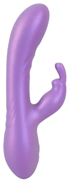 Sweet Smile Flexible Rabbit Metallic Silicone Dual Action Model, 18.3 cm