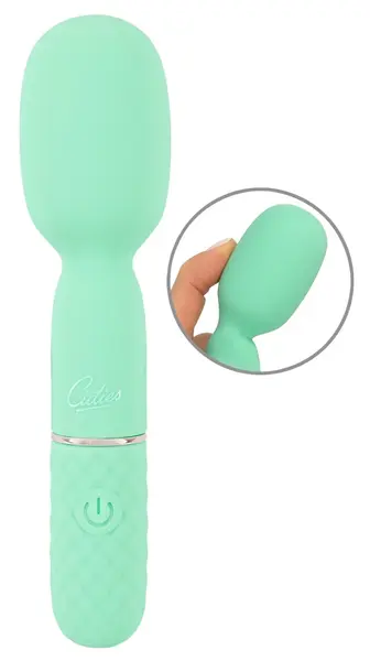 Cuties Mini Wand 5th Gen Green - Compact Rechargeable Silicone Massager