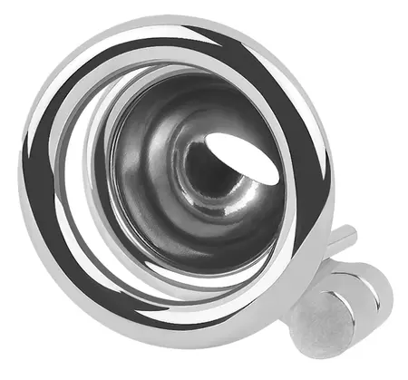 Fetish Collection Mini Cock Cage Metal Chastity Device Set, Silver, 4.3 cm
