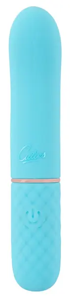 Cuties 5 мини силиконов вибратор, син, 10 режима