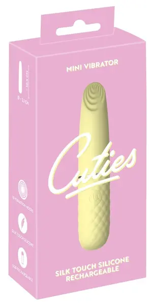 Cuties Mini Vibe Yellow 5th Gen - Compact Rechargeable Silicone Model