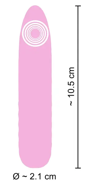 Cuties Mini Vibrator Rose 5th Gen - Compact Silicone Model, 10 Modes