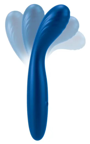 Sweet Smile Flexible G-Spot Vibrator Metallic Silicone 18cm Waterproof