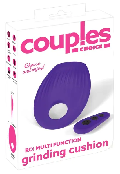 Couples Choice RC Multi Function Vibro Cushion with Flexible Ring 15 cm